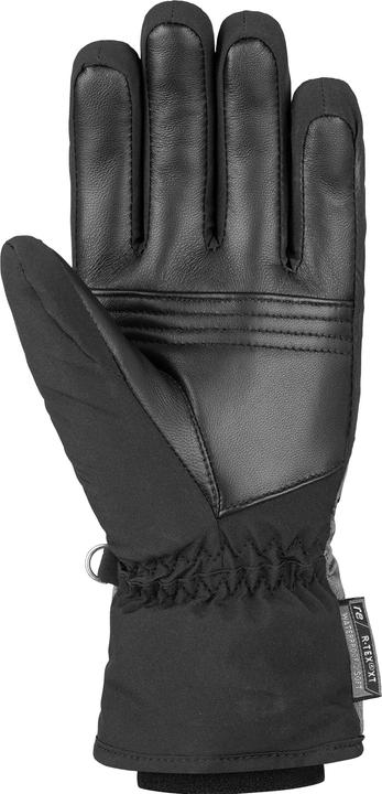 Actual product image Reusch Ladies Lenda R-Tex Xt Gloves, Black/Grey Melange, 7.5 (7.5)