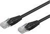 Actual product image Goobay CAT 6 patch cable, U/UTP, black, 15 m (U/UTP, CAT6, 15 m)