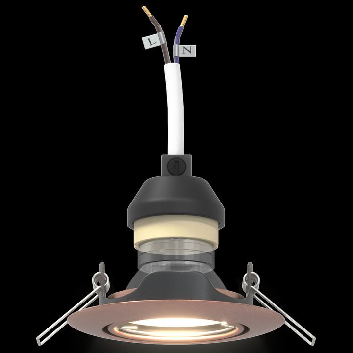 Immagine prodotto VidaXL Lampade rame rame e plastica piccole luci da incasso rotonde