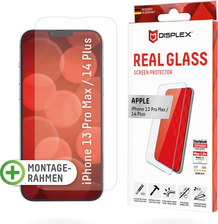Immagine prodotto Displex Vetro reale, vetro blindato 2D (1 Pezzo/i, Apple iPhone 13 Pro Max, Apple iPhone 14 Plus)