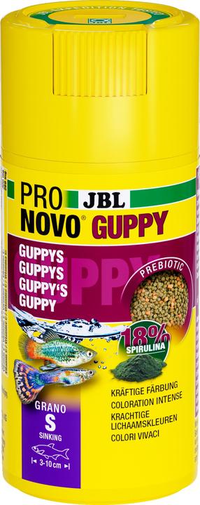 Image du produit JBL Aquaristik und Terraristik ProNovo GUPPY GRANO S 100ml CLICK (Guppies, 100 ml)