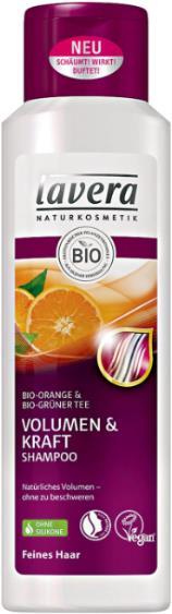 Lavera Shampooing Bio Orange & Thé Vert Bio Volume & Force (250 ml)