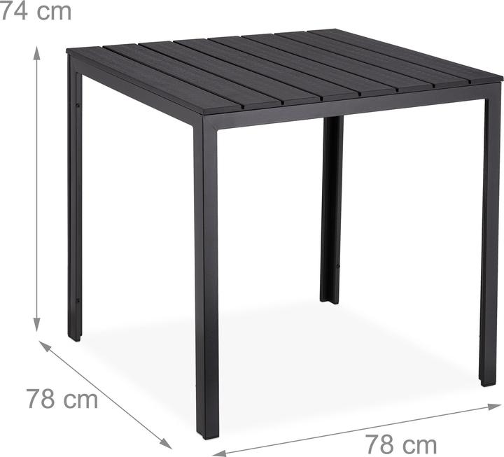 Actual product image Relaxdays Garden table (78 cm)
