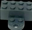 Produktbild LEGO 2x4 Magnetstein Dunkelgrau - 74188c01 NEU! Menge 5x (74188)