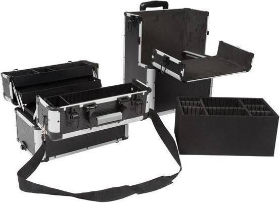 Image du produit Velleman MALLETTE TROLLEY EN ALUMINIUM - 370 x 270 x 670 mm - NOIR (66.90 l, M (50 - 90l))
