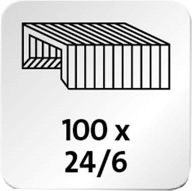 Immagine prodotto Novus Cucitrice C 2 24/6 26/6 fissa/rimuovibile/unghia 25 fogli (80 g/m²) metallo/plastica blu (25 lamelle)
