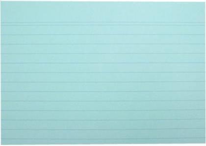 Actual product image Exacompta Index cards lined blue, 100 (A6, 205 g/m², 100 x)