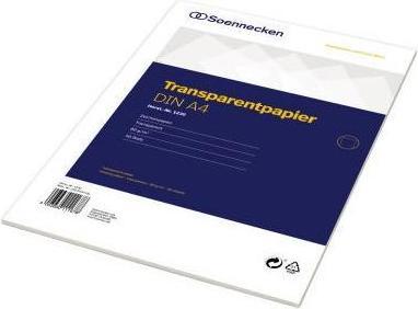 Immagine prodotto Soennecken Fogli di carta trasparente Formato carta: DIN A4 Grammatura: 80 g/m² (80 g/m², A4)