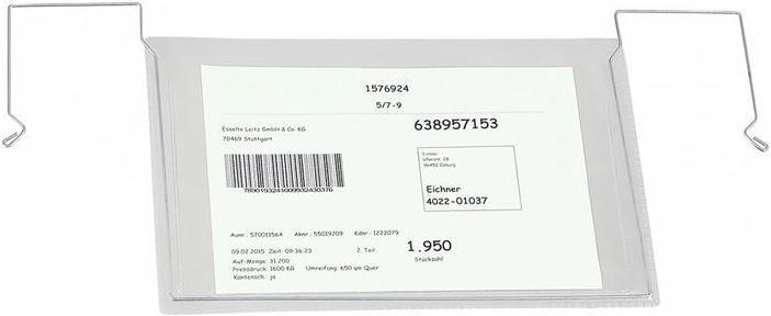 Produktbild Eichner Dokumententasche B280xH180 mm DIN A5 quer mit flexiblem Drahtbügel (A5, Quer)