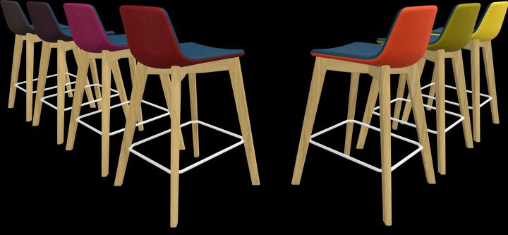 Immagine prodotto Narbutas Sgabello da bar Twist & Sit