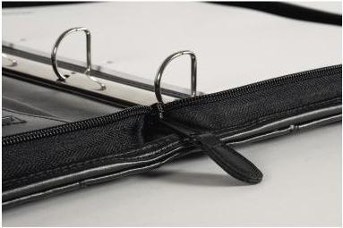 Produktbild Soennecken Schreibmappe ESSEN Masse: 37 x 30 x 4,5 cm (B x H x T) Werkstoff: Lederimitat Farbe: schwarz (A4, 1 x)