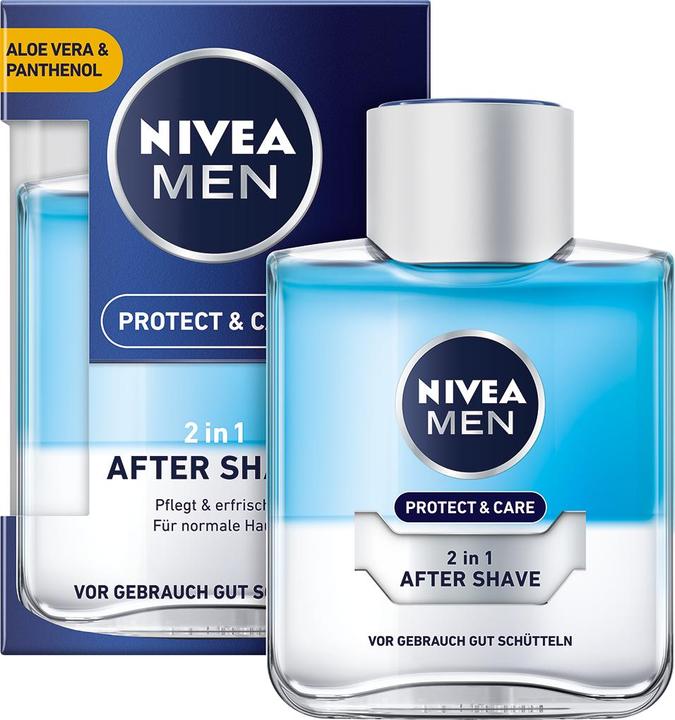 NIVEA MEN Protect & Care 2in1 After Shave 100ml (Aftershave Sprühpumpe, 100 ml)