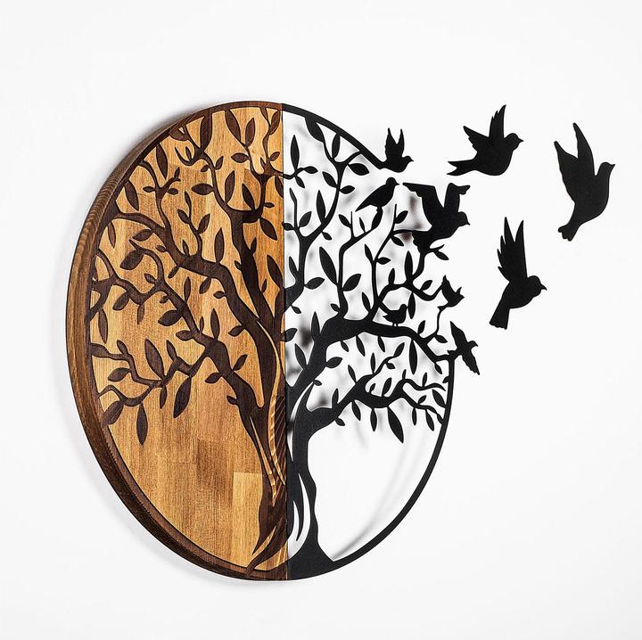 Actual product image Wallxpert Birds Tree (92 x 71 cm)