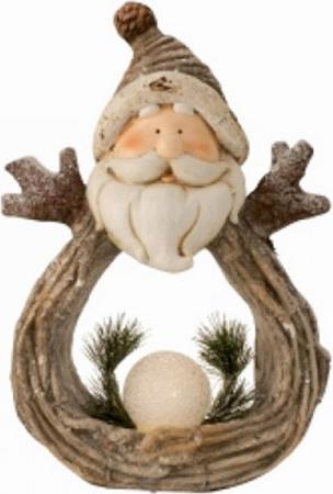 Produktbild Bekos Grosser Weihnachtsmann mit Glitzer und LED-Kugel