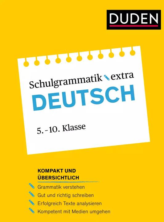 Immagine prodotto Duden Schulgrammatik extra – Deutsch (Tedesco, Monika Bornemann, 2022)