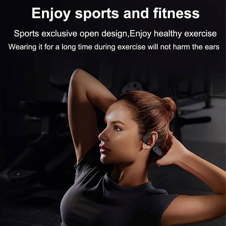 Produktbild PhoneLook Stylische kabellose Bluetooth-Knochenleitungs-Kopfhörer für Sport Laufen Radfahren Fitness (ANC, 11 h, Kabellos)