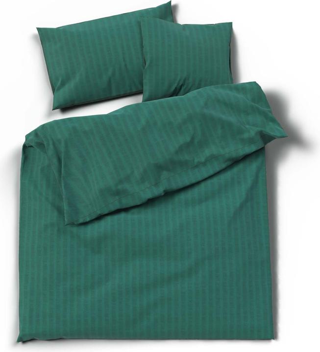 Immagine prodotto Lotus Bettwaren Biancheria da letto in raso Seersucker uni (Copricuscino, 50 x 70 cm)