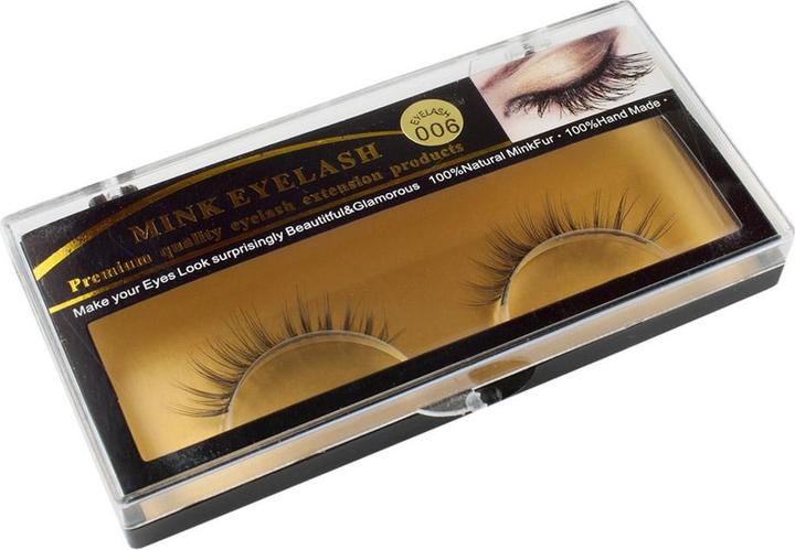 Actual product image JTI Luxurious false eyelashes made from mink fur - #006 (Artificial eyelashes)