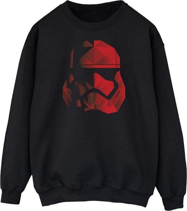 Actual product image Star Wars Mens Stormtrooper Cubist Helmet Sweatshirt (S)