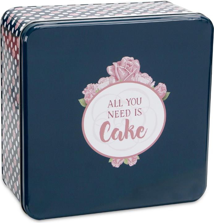 Produktbild Städter Gebäckdose All you need is Cake Quadratisch Weissblech bunt ca 21 x 21 x 10 cm