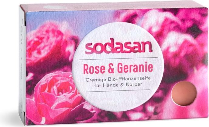 Produktbild Sodasan Cream Wildrose Bioseife (Hartseife)