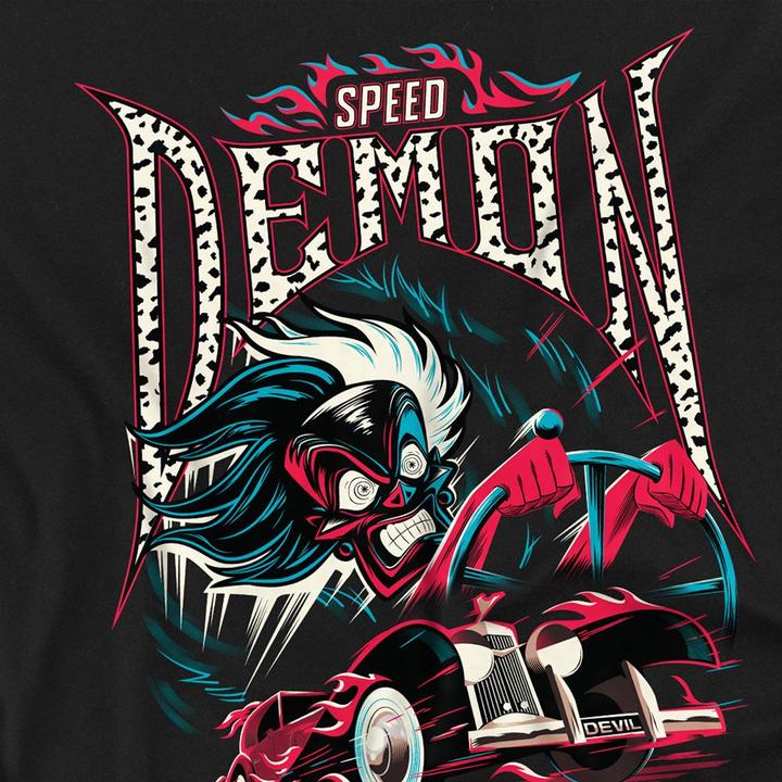 Immagine prodotto Disney Villains Speed Demon Maglietta Crudelia De Mon Adulto Unisex (L)