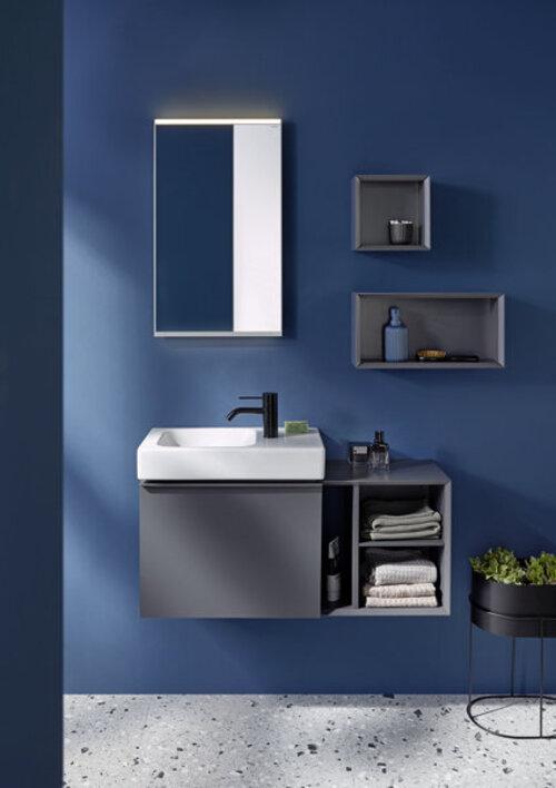 Produktbild Geberit iCon Light Handwaschbecken, 53 cm x 31 cm, mit Hahnloch rechts, ohne Überlauf, Ablagefläch (585 mm, 530 mm)