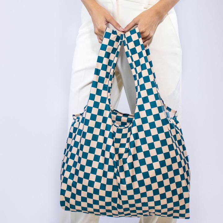 Image du produit Kind Bag Sac moyen Checkerb. Teal & Beige