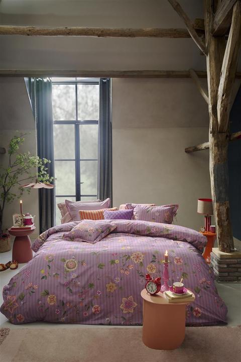 Actual product image PIP Studio Flores Bailando bed linen purple 135x200cm (1 set) (Duvet cover, 135x200 cm)