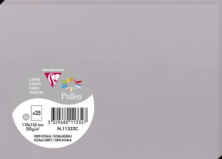 Image du produit Pollen Cartes simple (210 g/m², 25 x, 110 x 155 mm)