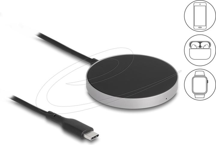 Actual product image Delock Wireless Charger with 5 W / 7.5 W / 10 W / 15 W - Inductive Charging Pad (15 W)