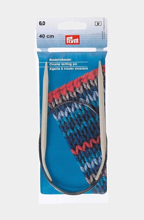 Produktbild Prym Rundstricknadel Ø 6 mm x 40 cm, Alu, Grau