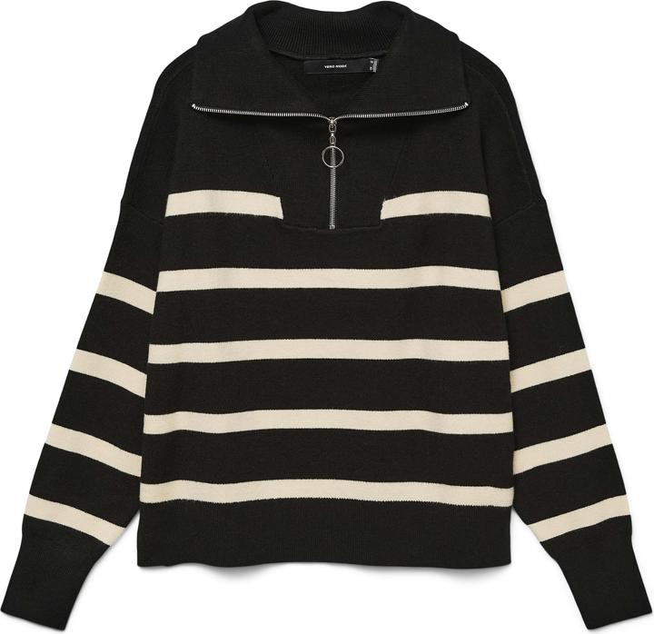 Vero Moda High Neck Reissverschluss Bluse (XS)