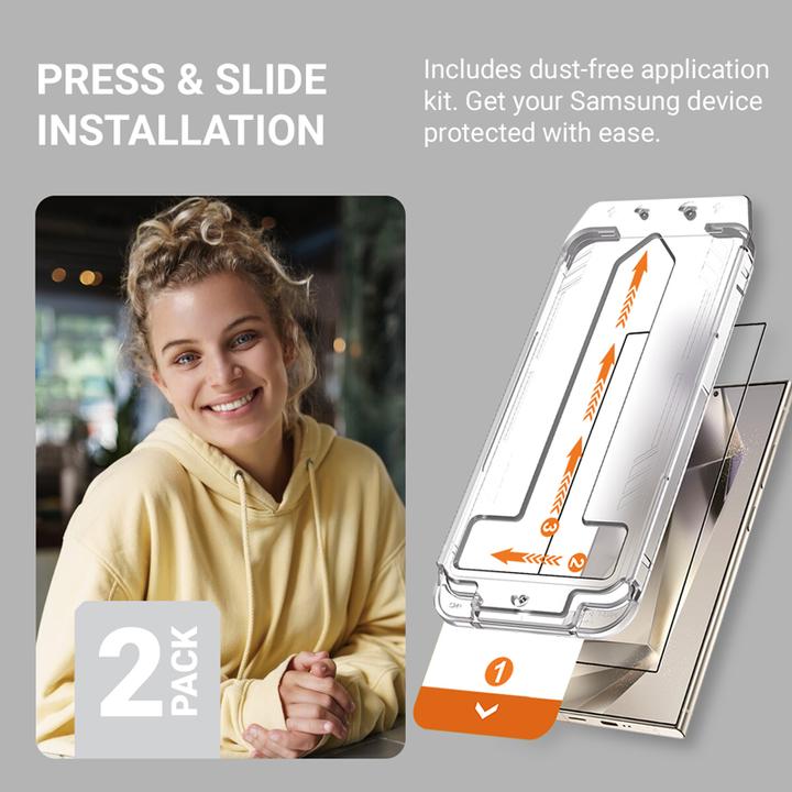 Image du produit Crong EasyShield 2-Pack - Verre trempé Samsung Galaxy S24 (2 pièces) (2 pièce(s), Galaxy S24)