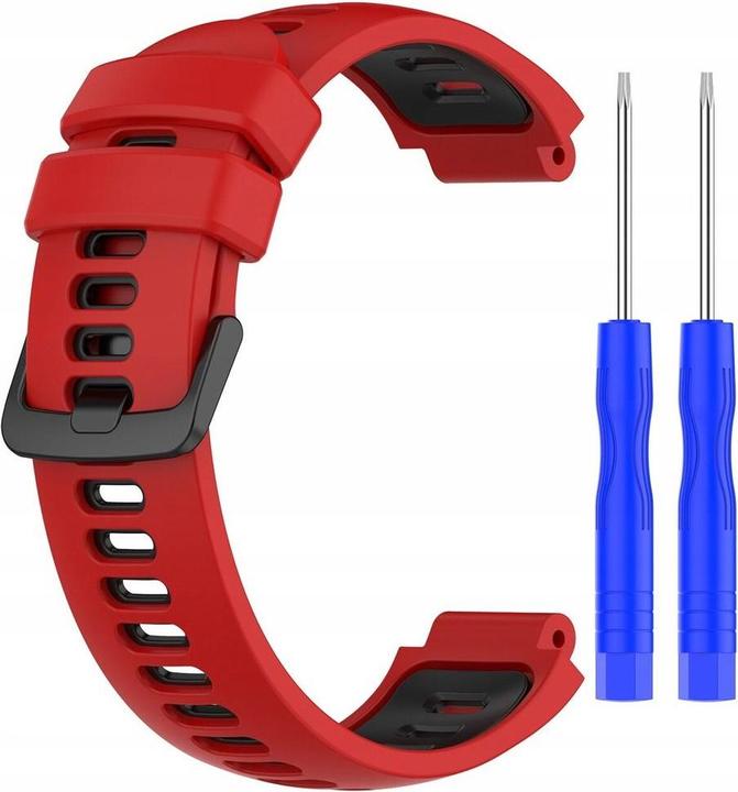 Garmin Silikonarmband für G02 – rot und schwarz