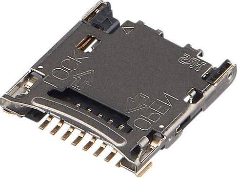 Hirose Electronic Connecteur de carte mémoire, charnière, MicroSD, pôles - 8