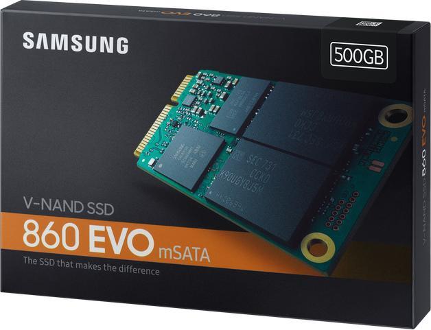 Actual product image Samsung 860 Evo (500 GB, mSATA)