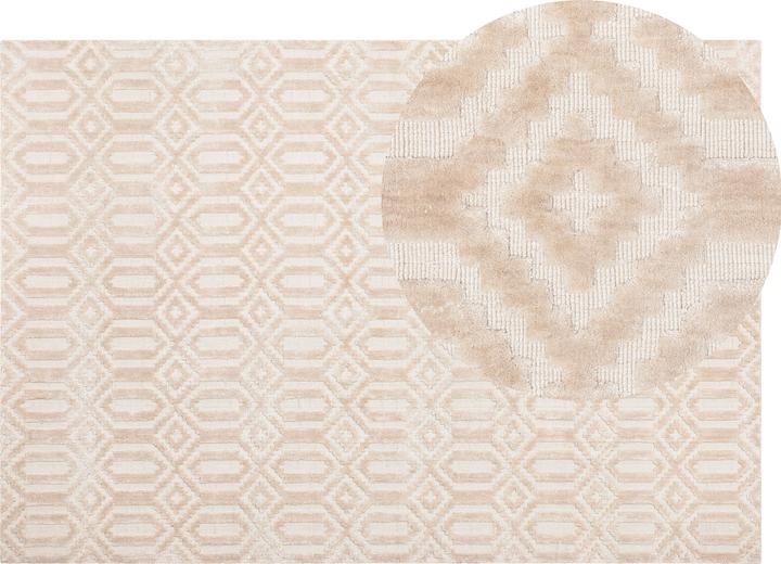 Produktbild Beliani Viskoseteppich 140 x 200 cm beige ADATEPE (140 x 200 cm)