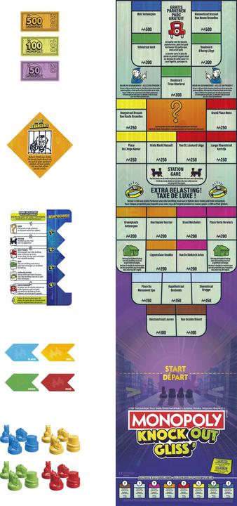 Produktbild Hasbro N/F Monopoly Knockout (Belgium Bilingual)