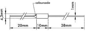 Actual product image Fusibles Lac THERMAL CUT-OFF 150°C