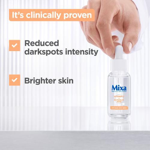 Actual product image Mixa Vitamin C + Glycolic Acid Anti-Dark Spot Serum (30 ml)