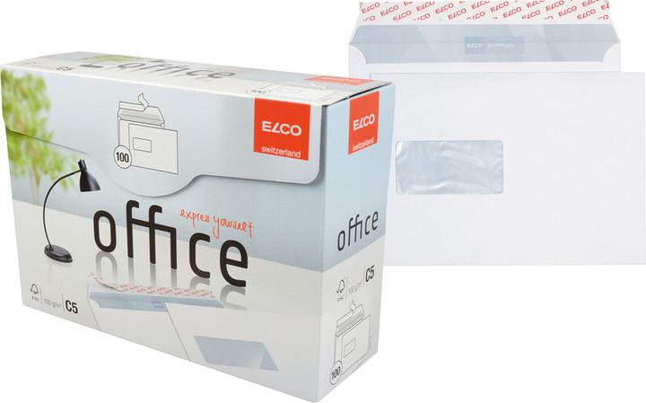 Actual product image Elco Envelope Office, left window (C5, 100 x)