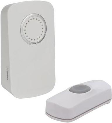 Actual product image Velleman Wireless Battery Operated Door Bell Kit With 1 Push Button