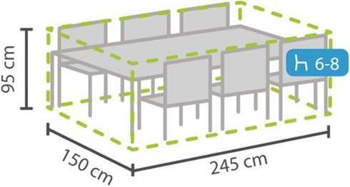 Immagine prodotto Garden Lights Coperchio di protezione per gruppo di sedute rettangolari - L