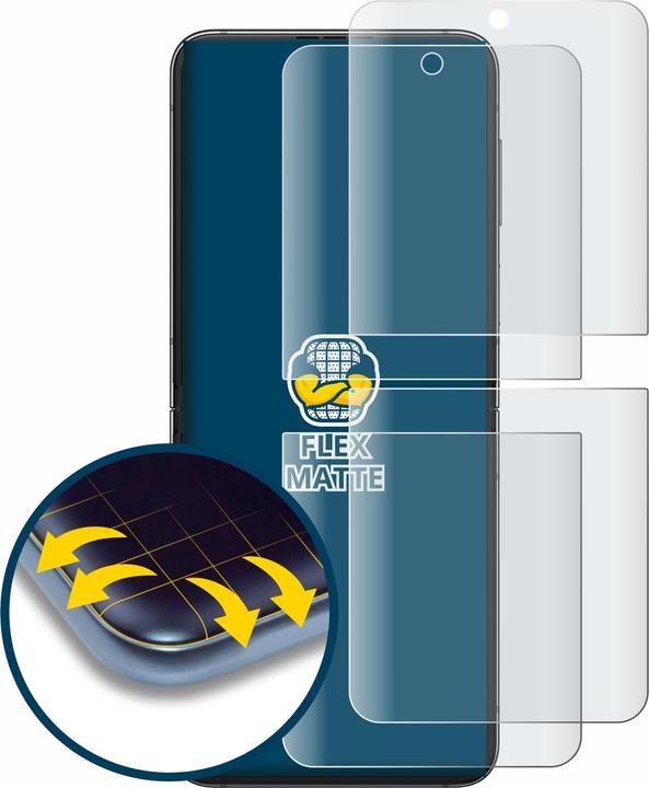 Image du produit BROTECT Full-Cover Protection Mat (2 pièce(s), Samsung Galaxy Z Flip 5G)