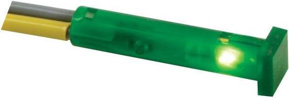 Actual product image Velleman SQUARE 7 x 7mm PANEL CONTROL LAMP 12V GREEN
