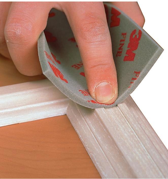3M Sanding Sponge Soft Pad L140xW115mm microfine (microfine)