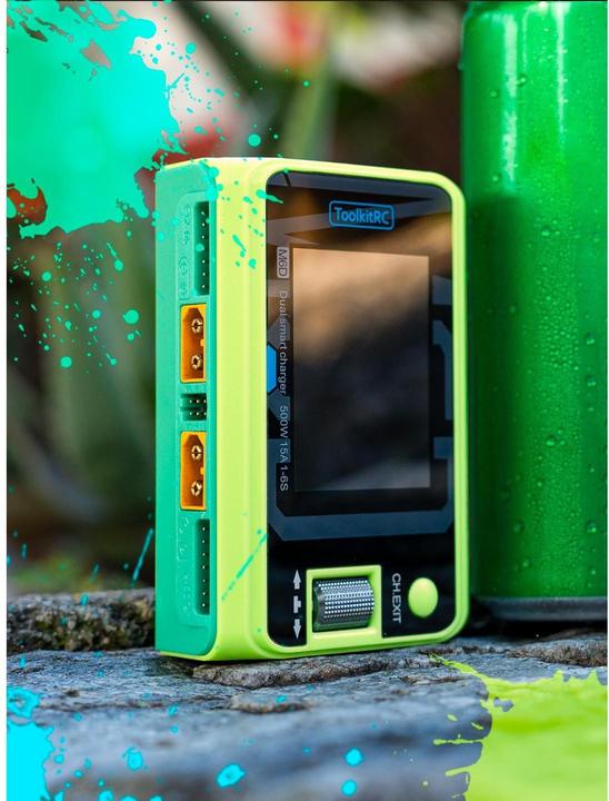 Actual product image Toolkitrc Dual charger M6D Mojito-green
