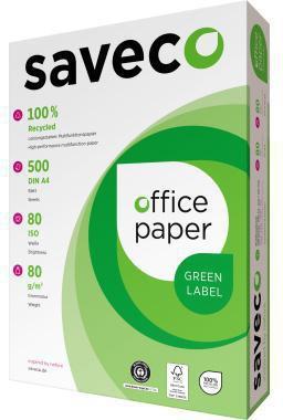Produktbild Saveco Kopierpapier Green Label 100000004 A4 80g ISO 80 500Bl. (80 g/m², 500 x, A4)