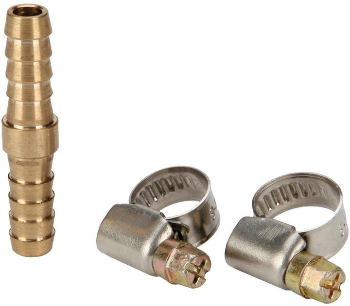 1x hose connection pipe, 2x clamp